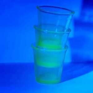 Lot of 3 Akro Agate Child's Water Glasses